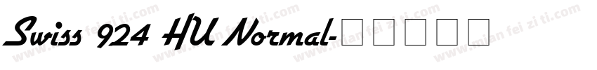 Swiss 924 HU Normal字体转换